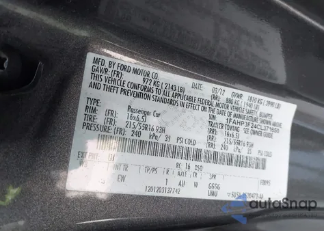 2012 Ford Focus Se из США, поврежденный, VIN 1FAHP3F24CL371650